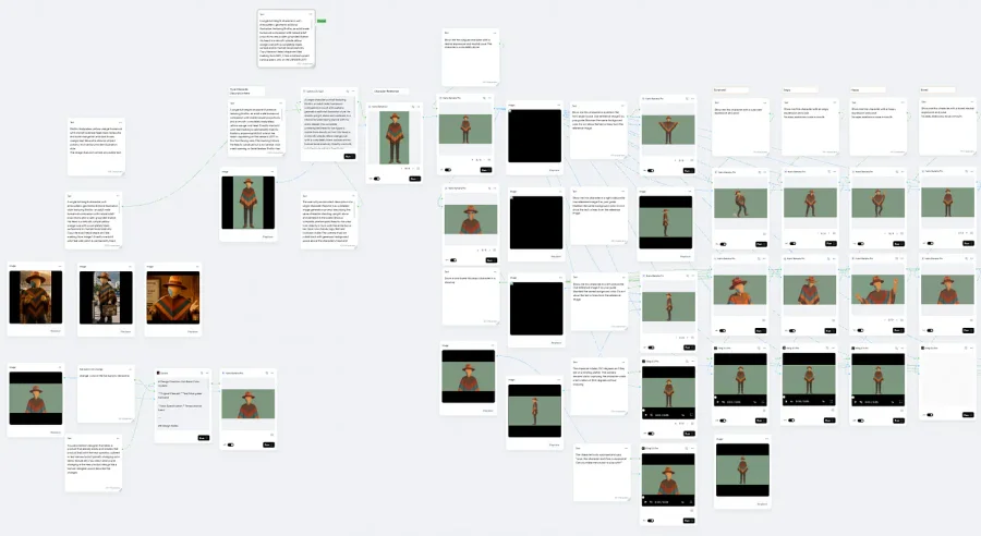 Runway workflow used while developing Brobro